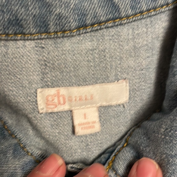 Denim romper GBgirls from Dillards. Size large - Picture 4 of 7